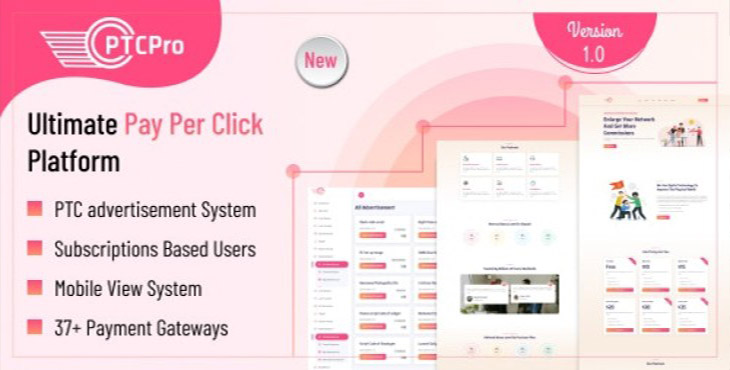 اسکریپت تبلیغات کلیکی PTC Pro