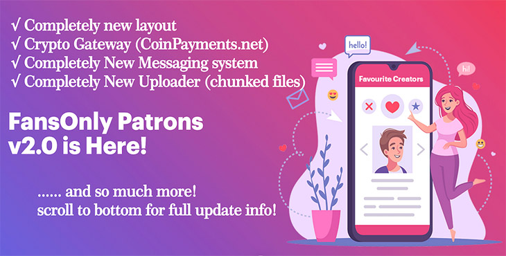 اسکریپت تولید محتوای پولی PHP FansOnly Patrons